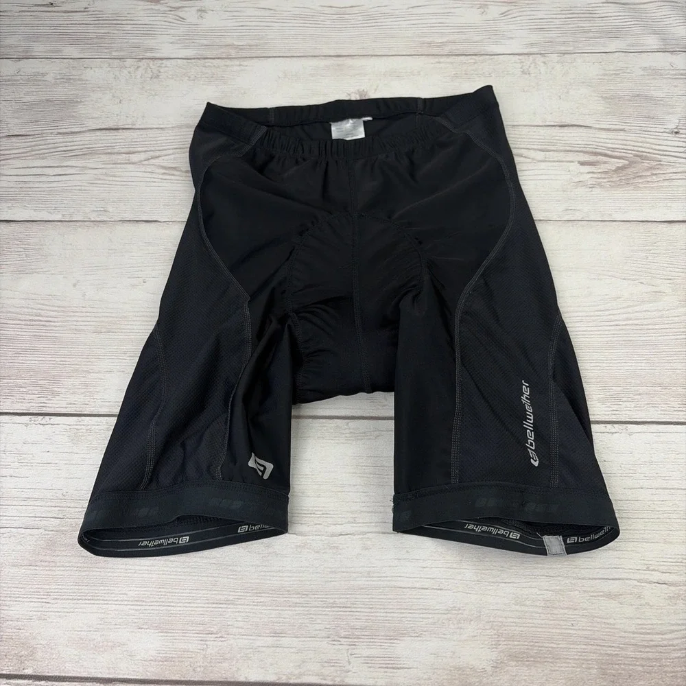 Bellwether Cycling Shorts Men's Large Black Nylon Spandex Blend Excellent